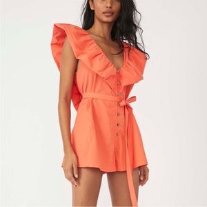 NWT Free People Darling Romper / Watermelon Smile